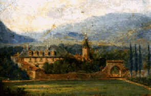 "Vue cavalire de la Bastie depuis le Nord" par Octave Puy de la Bastie vers 1820-1840